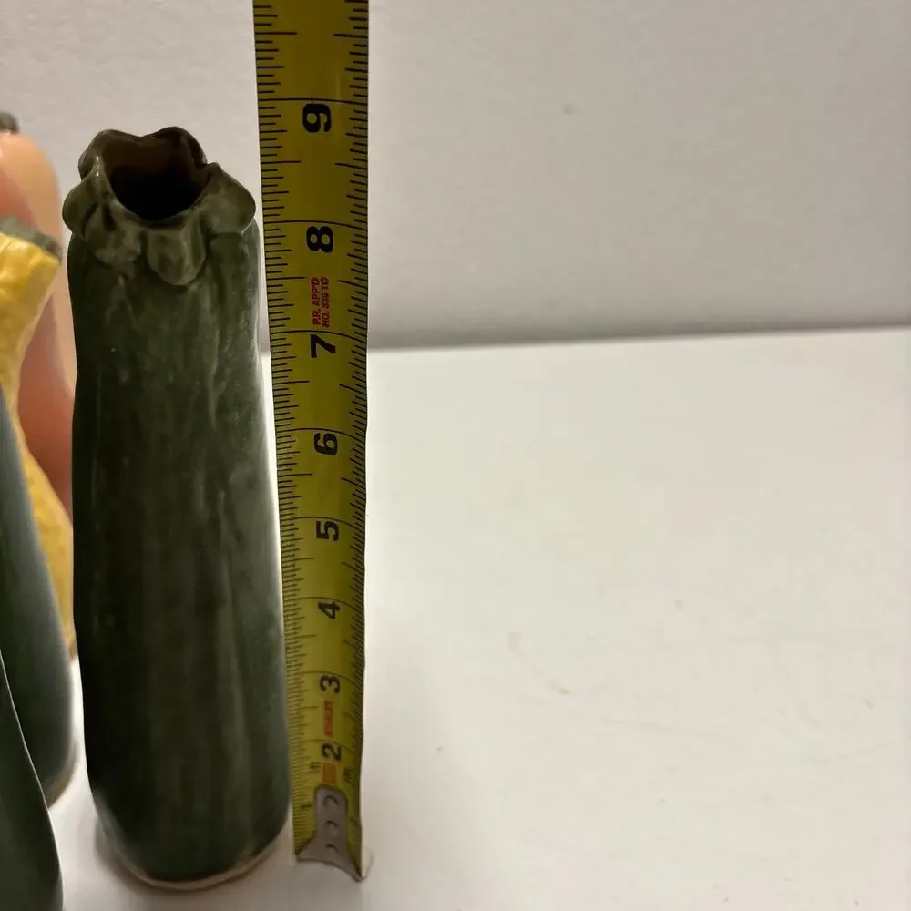 Vtg Patricia Garrett Zucchini Courgette Squash Pottery Vase 9